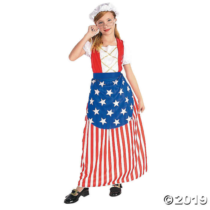 Girl's Betsy Ross Costume - Medium (1 Set(s))