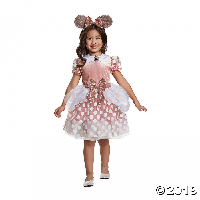 Toddler Girl's Rose Gold Minnie Costume - 3T-4T (1 Piece(s)) Toddler Girl's Rose Gold Minnie Costume - 3T-4T (1 Piece(s))