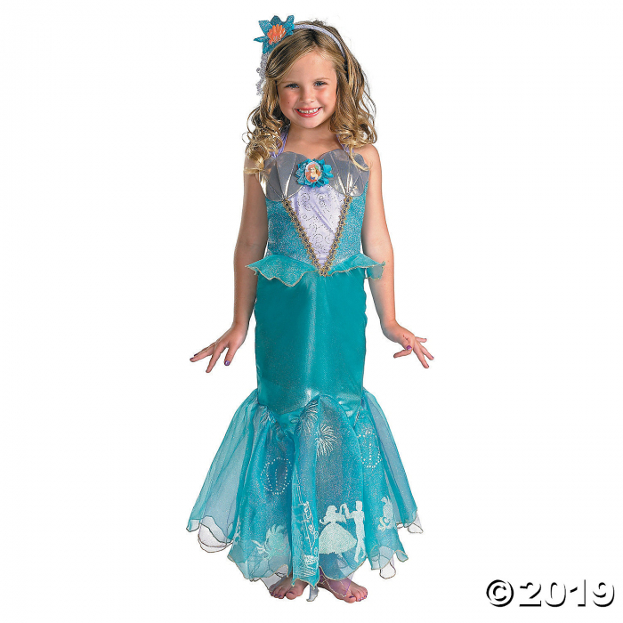 Girl's Deluxe Disney's The Little Mermaid Ariel Prestige Costume - Small (1 Piece(s))
