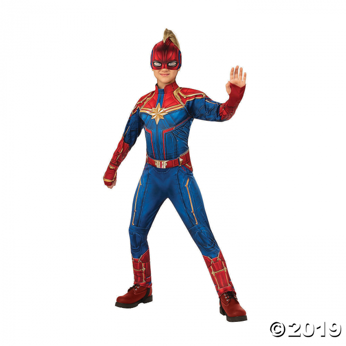 Girl's Deluxe Captain Marvel Hero Costume - Large (1 Piece(s)) Girl's Deluxe Captain Marvel Hero Costume - Large (1 Piece(s))