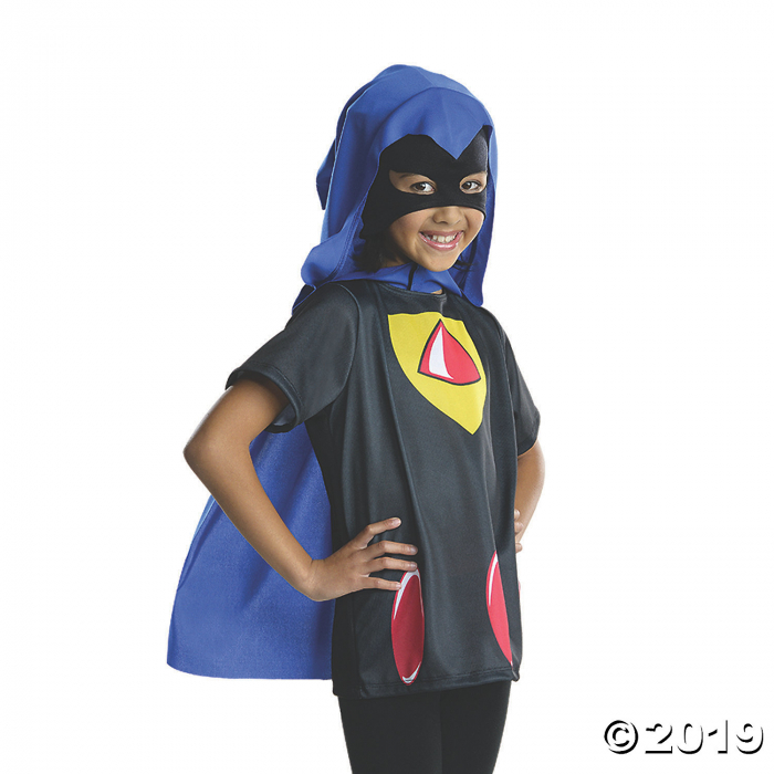 Girl's Teen Titans Go! Raven Costume Top - Medium (1 Piece(s))