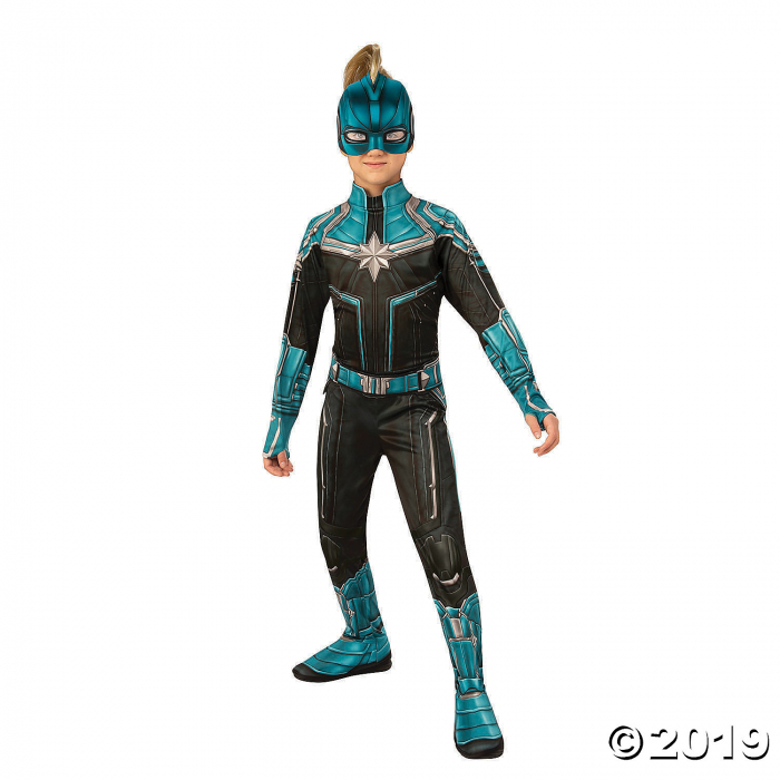Girl's Economy Captain Marvel Kree Costume - Medium (1 Piece(s)) Girl's Economy Captain Marvel Kree Costume - Medium (1 Piece(s))