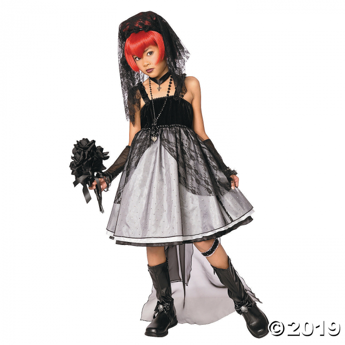 Girl's Dark Bride Costume - Large (1 Piece(s)) Girl's Dark Bride Costume - Large (1 Piece(s))