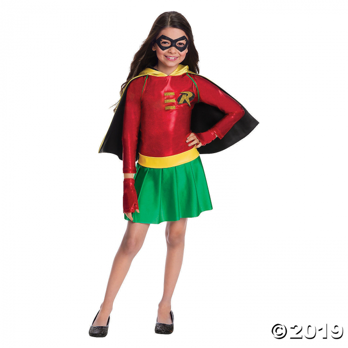 Girl's Batman Robin Dress Costume - Medium (1 Piece(s))