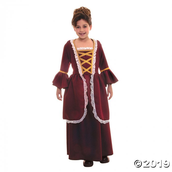 Girl's Colonial Dress Costume - Small (1 Piece(s))