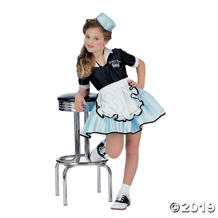 Girl's Car Hop Girl Costume - Small (1 Piece(s)) Girl's Car Hop Girl Costume - Small (1 Piece(s))