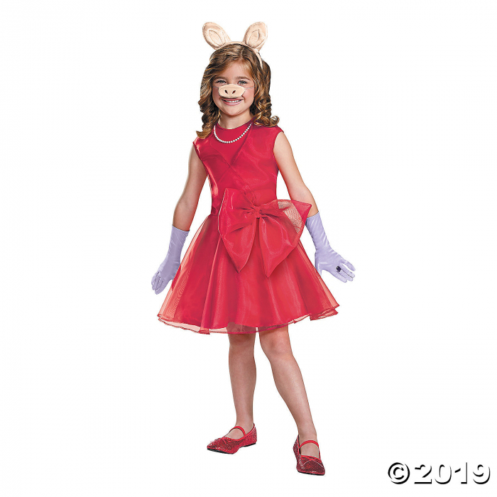 Girl's Miss Piggy Costume - Medium (1 Piece(s)) Girl's Miss Piggy Costume - Medium (1 Piece(s))