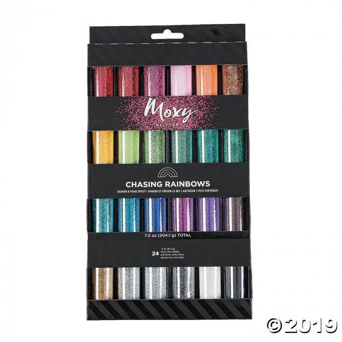 American Crafts Moxy Chasing Rainbow Extra Fine Glitter (24 Piece(s))