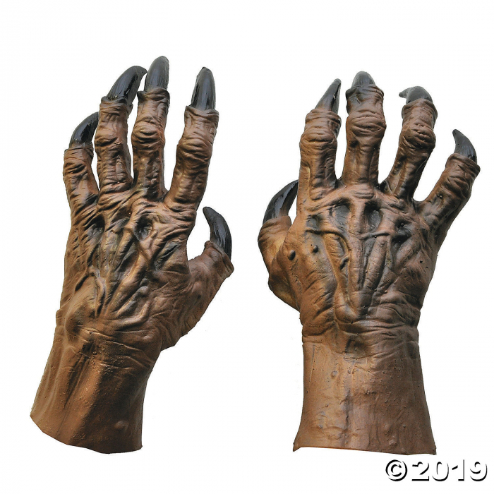 Brown Werewolf Hands (1 Pair)