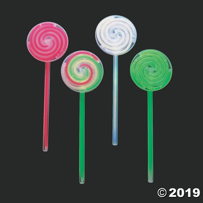 Christmas Lollipop Glow Wands (Per Dozen)