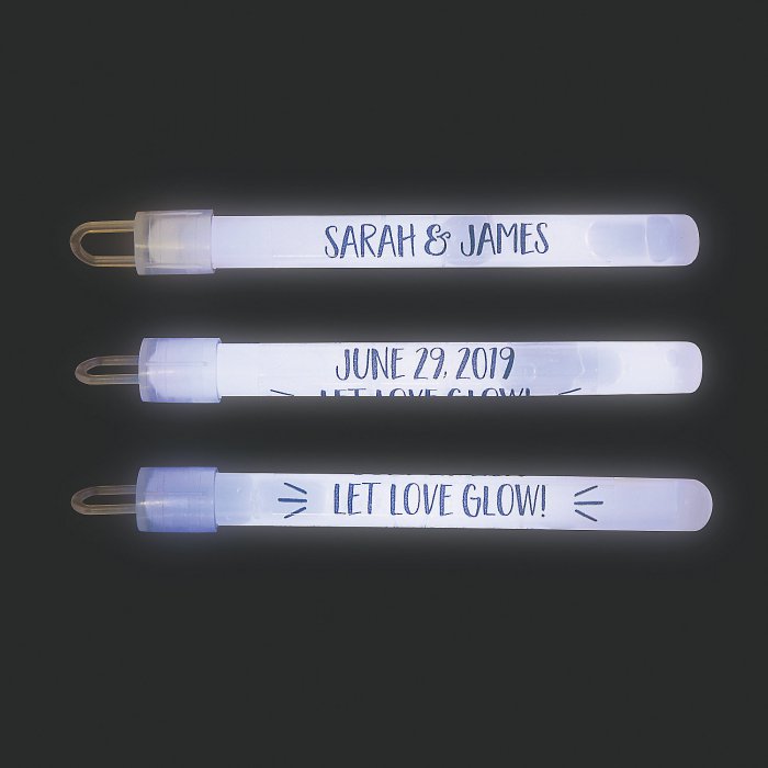 Personalized Let Love Glow Sticks (Per Dozen)