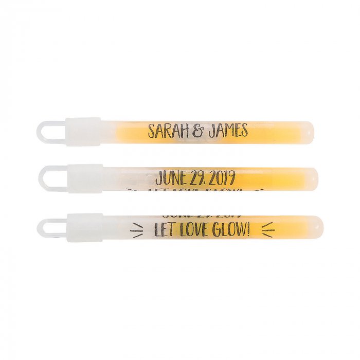 Personalized Let Love Glow Sticks (Per Dozen)