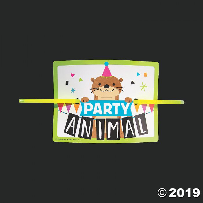 Party Animal Glow Bracelets with Card (24 Piece(s))