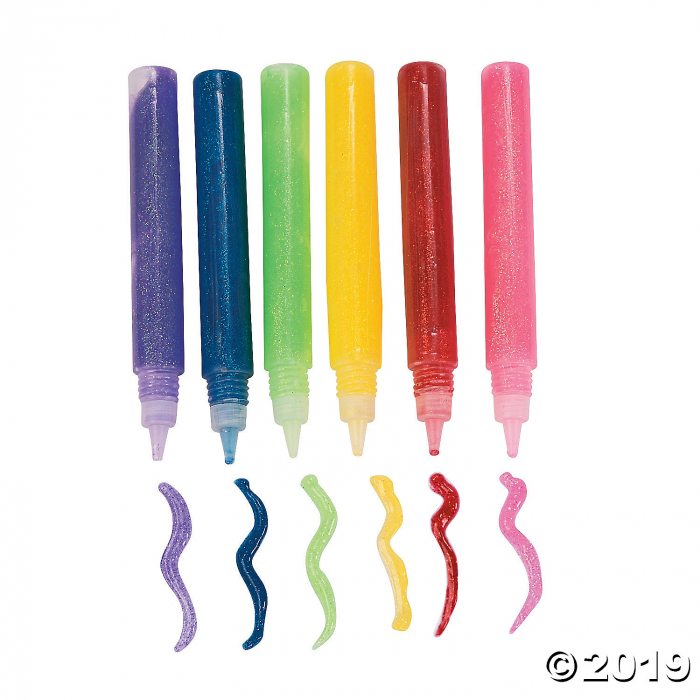 Assorted Colors Bright Tone Premium Glitter Glue Pens - 24 pc (24 Piece(s))