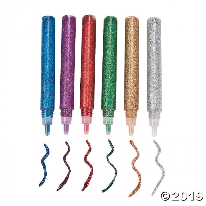 Assorted Colors Jewel Tone Premium Glitter Glue Pens - 6 pc (24 Piece(s))
