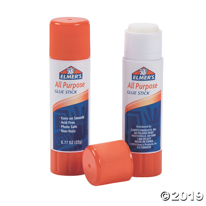 .77 oz Elmer's® Washable Glue Sticks (Per Dozen) .77 oz Elmer's® Washable Glue Sticks (Per Dozen)