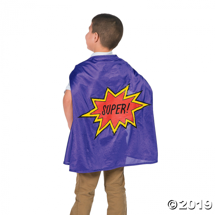 Purple Graduation Superhero Cape (1 Piece(s))