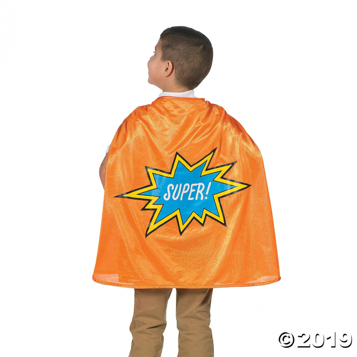 Orange Graduation Superhero Cape (1 Piece(s))