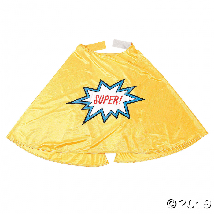 Yellow Graduation Superhero Cape (1 Piece(s))