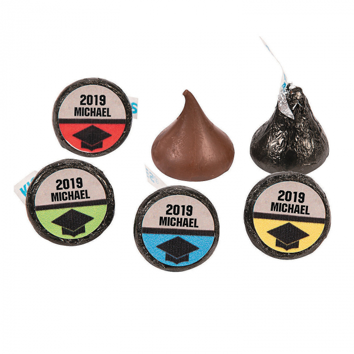 Personalized Bold Graduation Hershey's® Kisses® Stickers (60 Piece(s))