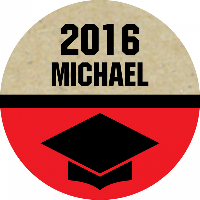 Personalized Bold Graduation Hershey's® Kisses® Stickers (60 Piece(s))