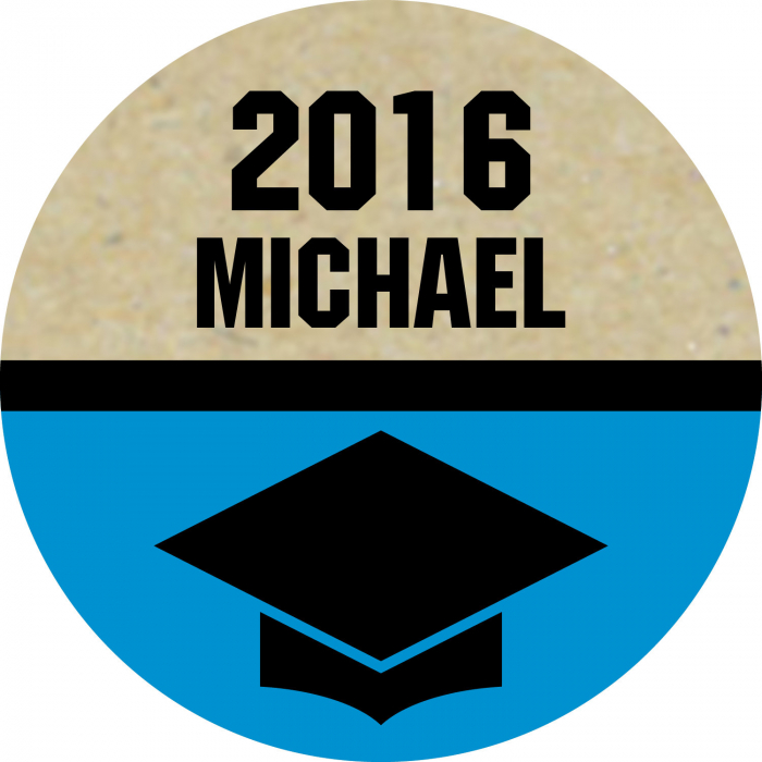 Personalized Bold Graduation Hershey's® Kisses® Stickers (60 Piece(s))