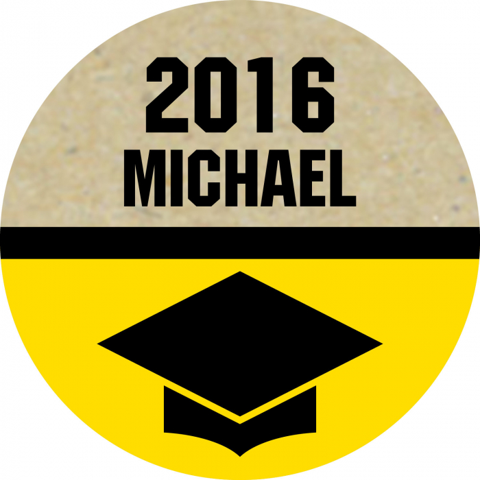 Personalized Bold Graduation Hershey's® Kisses® Stickers (60 Piece(s))