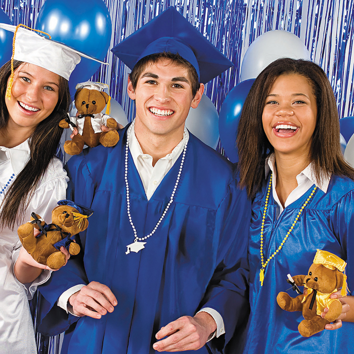 Personalized Graduation Stuffed Bear - Blue