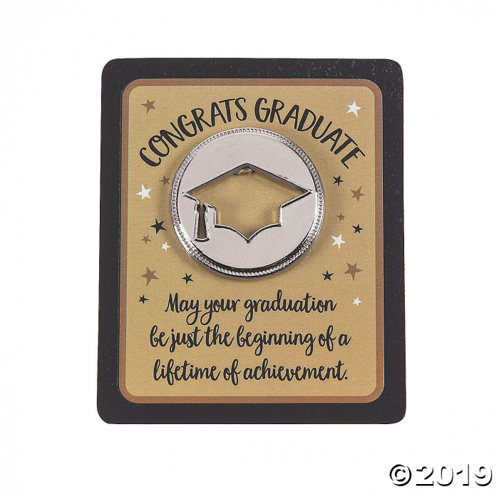 Religious Graduation Tokens with Card (Per Dozen) | GlowUniverse.com