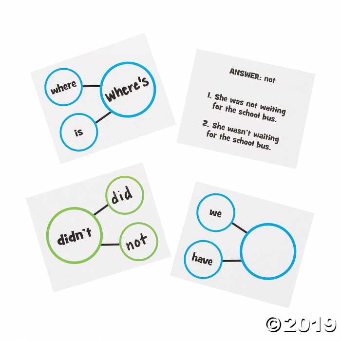 Contraction Bonds Dry Erase Cards (1 Set(s))