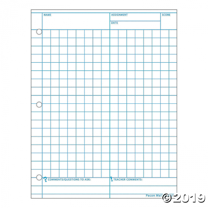 Graphing Paper - Grid Ruled, White, 12pks (12 Piece(s))