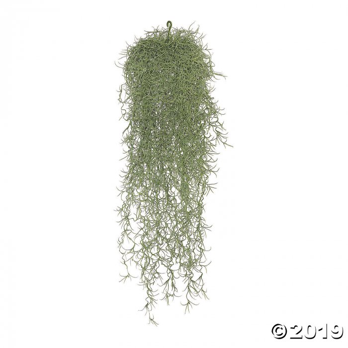 Vickerman 29.5" Powder Gray Green Plastic Long Hair Hanging Bush (1 Piece(s))