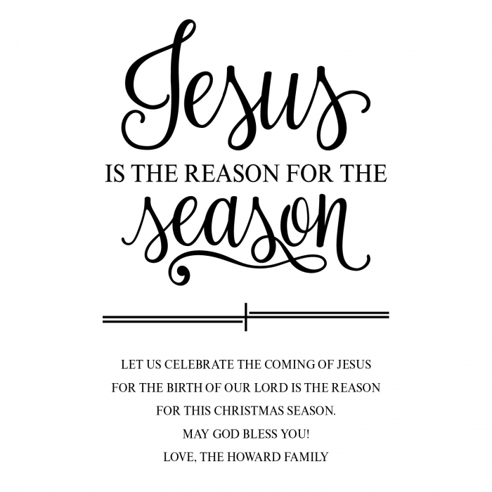 Custom Photo Reason for the Season Christmas Cards (25 Piece(s))