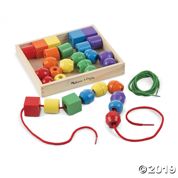 Primary Lacing Beads, 30 Beads and 2 Laces (1 Piece(s)) Primary Lacing Beads, 30 Beads and 2 Laces (1 Piece(s))