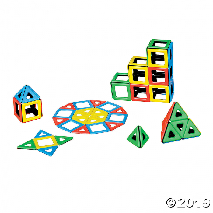 Magnetic Polydron Class Set - 96 Pieces (1 Set(s)) | GlowUniverse.com