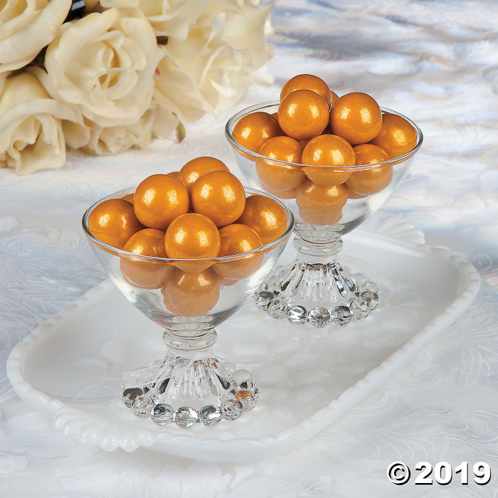 Large Shimmer Gold Gumballs (105 Piece(s))