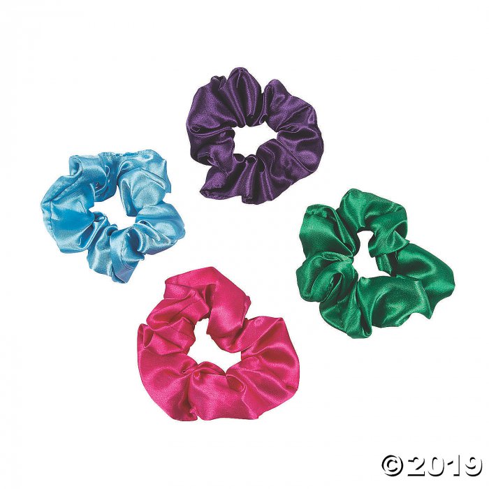 Solid Color Hair Scrunchies (Per Dozen)
