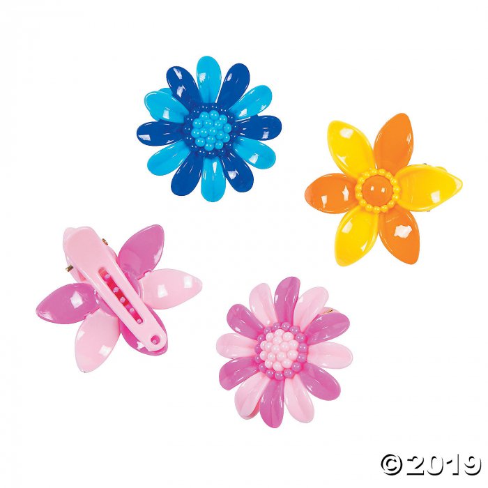 Flower Hair Clip Assortment (Per Dozen)
