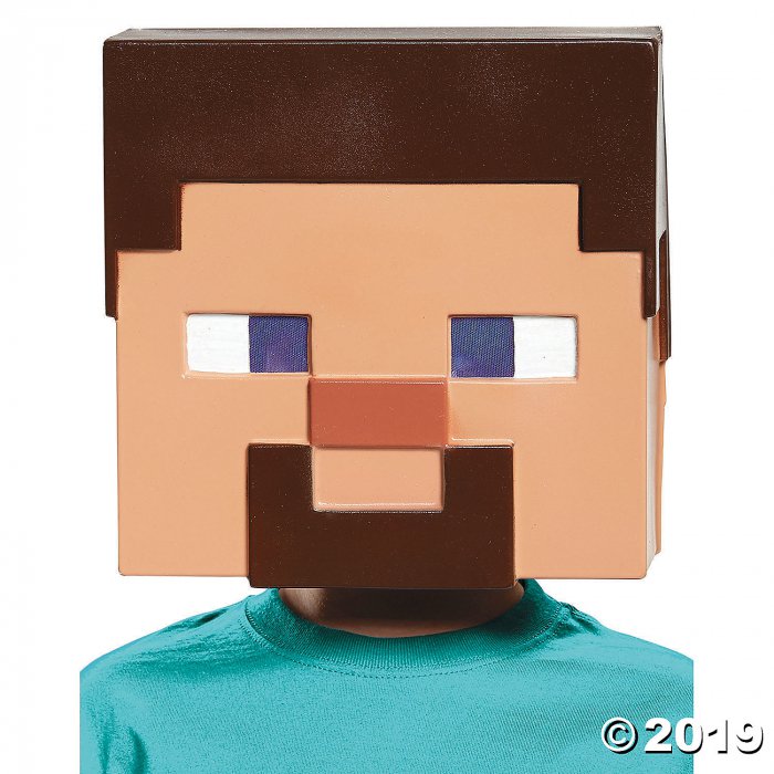 Adult's Minecraft Steve Vacuform Mask (1 Piece(s))