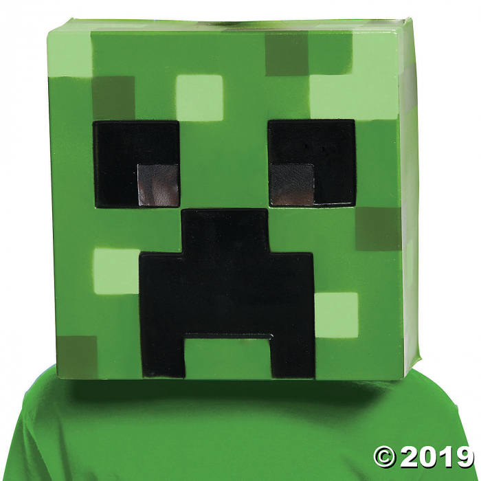 Adult's Minecraft Creeper Vacuform Mask (1 Piece(s)) Adult's Minecraft Creeper Vacuform Mask (1 Piece(s))