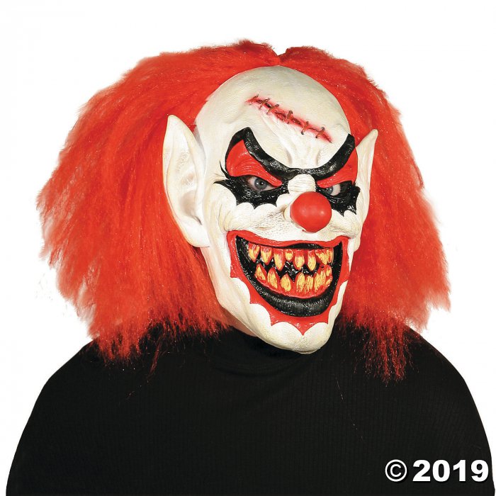 Men's Carver the Killer Clown Mask (1 Piece(s))