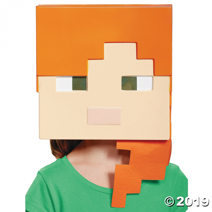 Adult's Minecraft Alex Vacuform Mask (1 Piece(s)) Adult's Minecraft Alex Vacuform Mask (1 Piece(s))