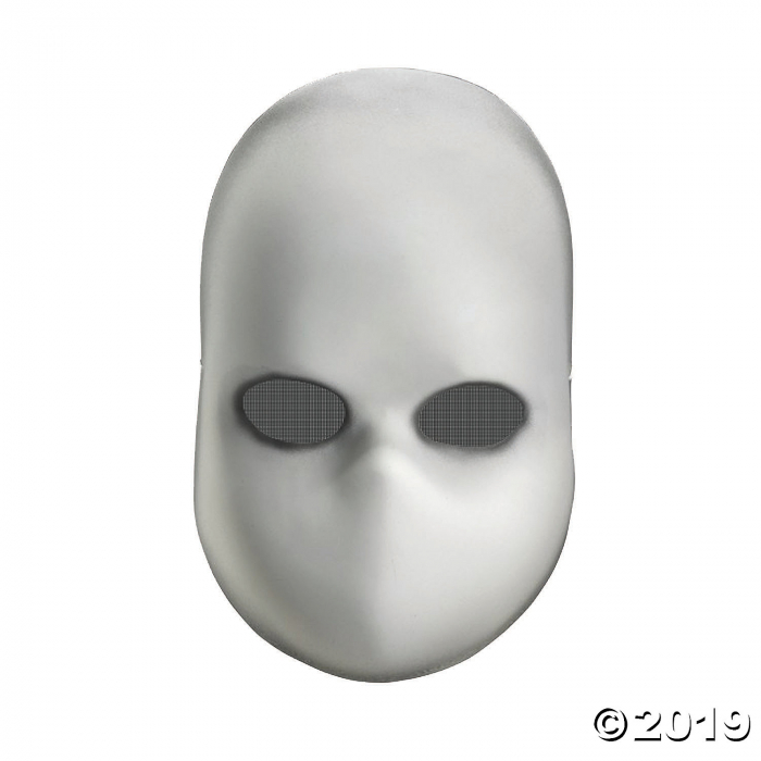 Adult's Blank Black Eyes Doll Mask (1 Piece(s))