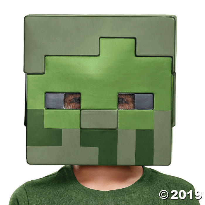 Boy's Minecraft Zombie Half Mask (1 Piece(s)) Boy's Minecraft Zombie Half Mask (1 Piece(s))