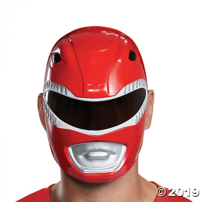 Adult's Red Power Ranger Mask (1 Piece(s))