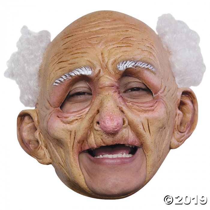 Adult's Deluxe Chinless Old Man Mask (1 Piece(s))