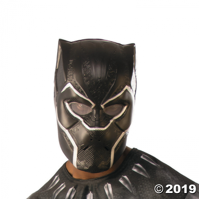 Adult's Marvel Black Panther 1/2 Mask (1 Piece(s)) Adult's Marvel Black Panther 1/2 Mask (1 Piece(s))