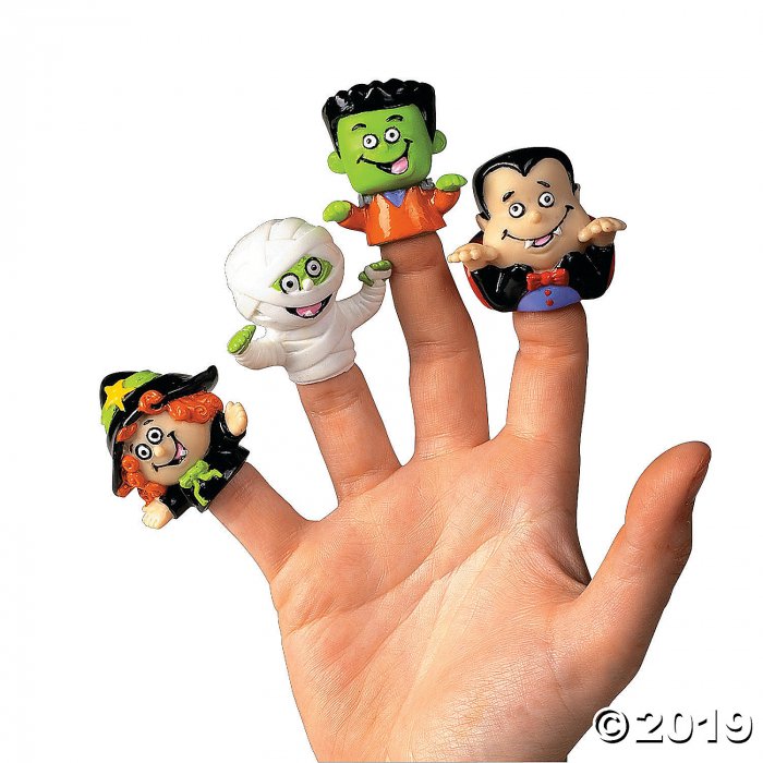 Halloween Character Finger Puppets (Per Dozen)