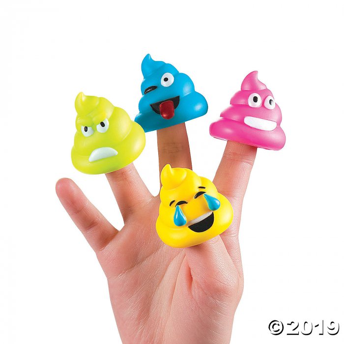 Poop Emoji Character Finger Puppets (24 Piece(s))