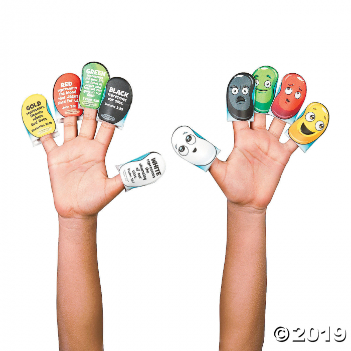 Jelly Bean Prayer Puffy Finger Puppets (10 Piece(s))